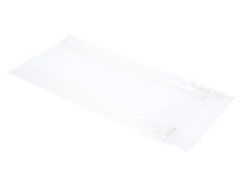 Blokbundspose forseglet bund i cellofan, 16 x 8 x 20 cm.