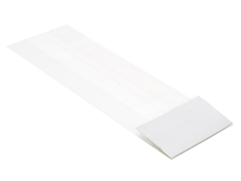 Klodsbundsposer med sølvfarvet karton indlagt i bunden, 8 x 5 x 25 cm.