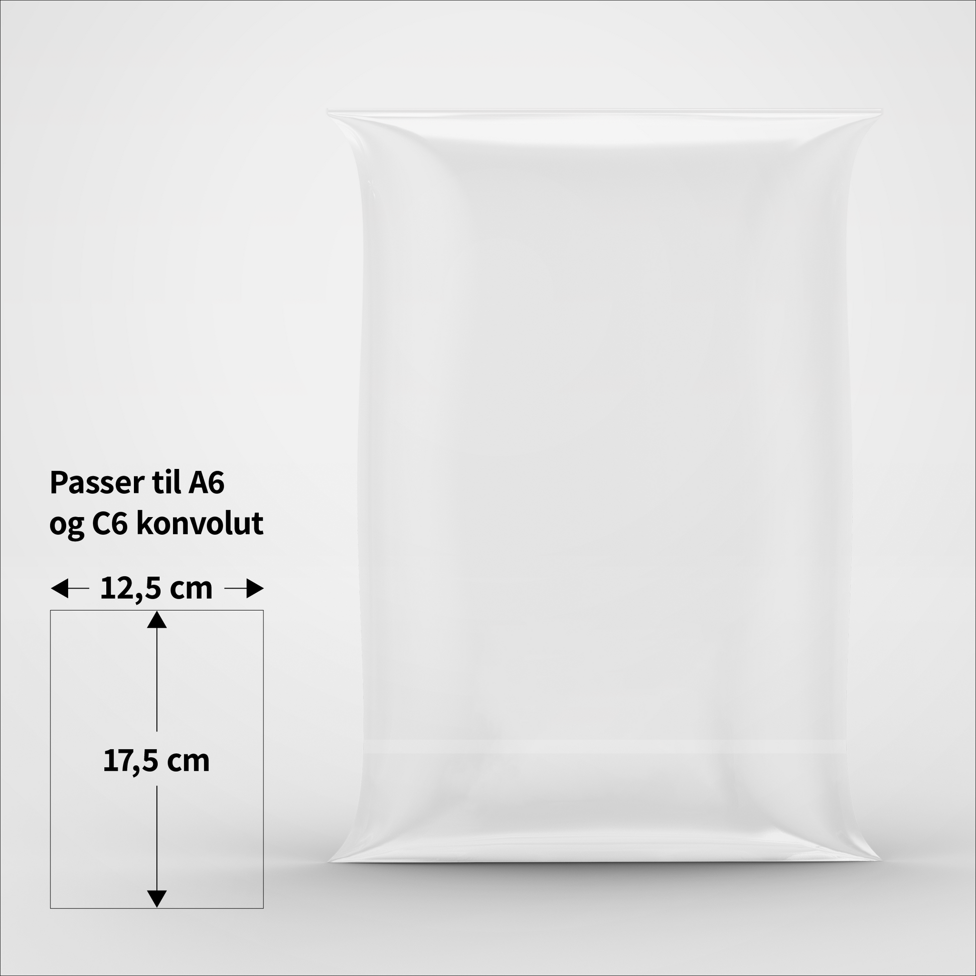 Cellofanposer - 12,5 x 17,5 cm - Pakke med 100 stk.