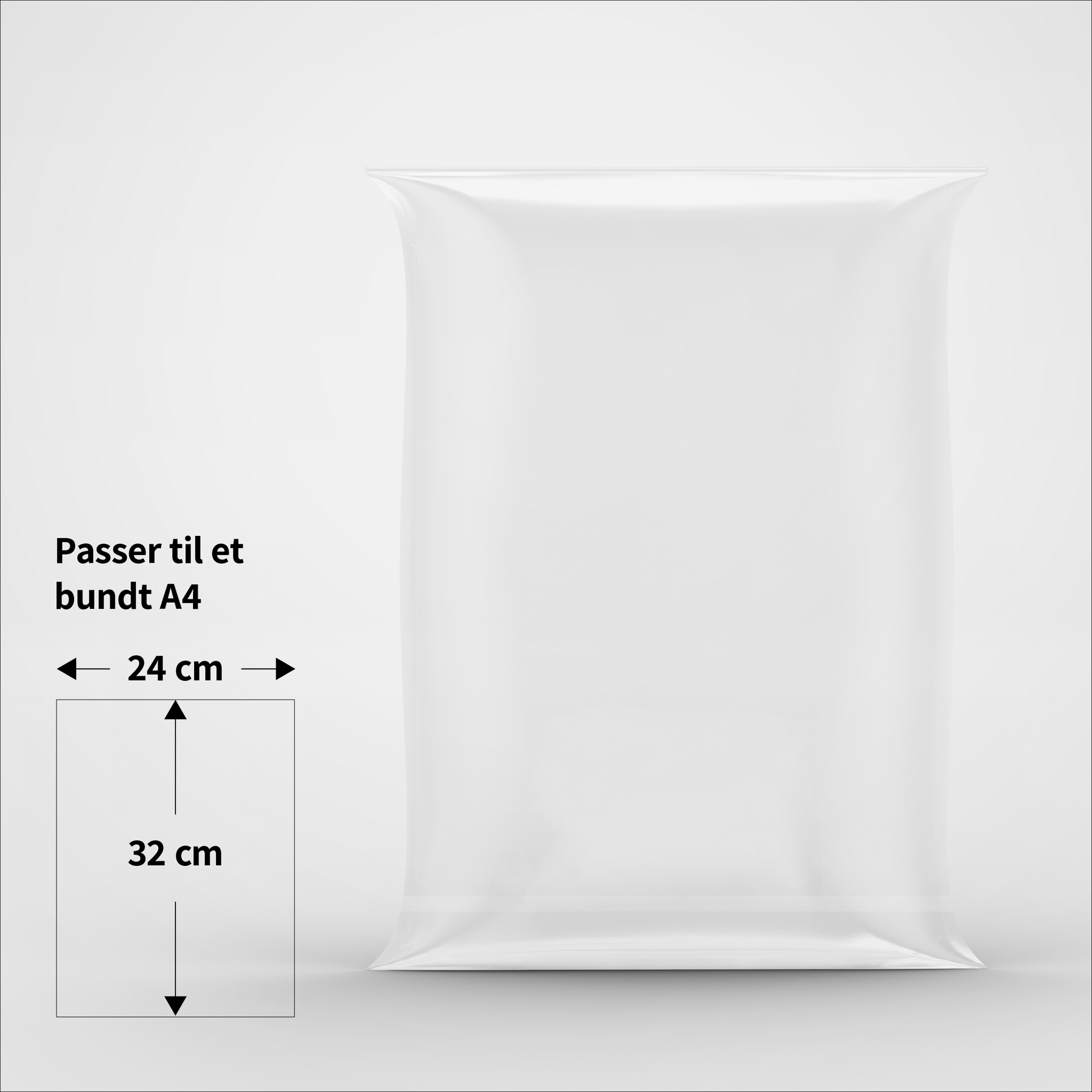 Cellofanposer - 24 x 32 cm - Pakke med 100 stk.