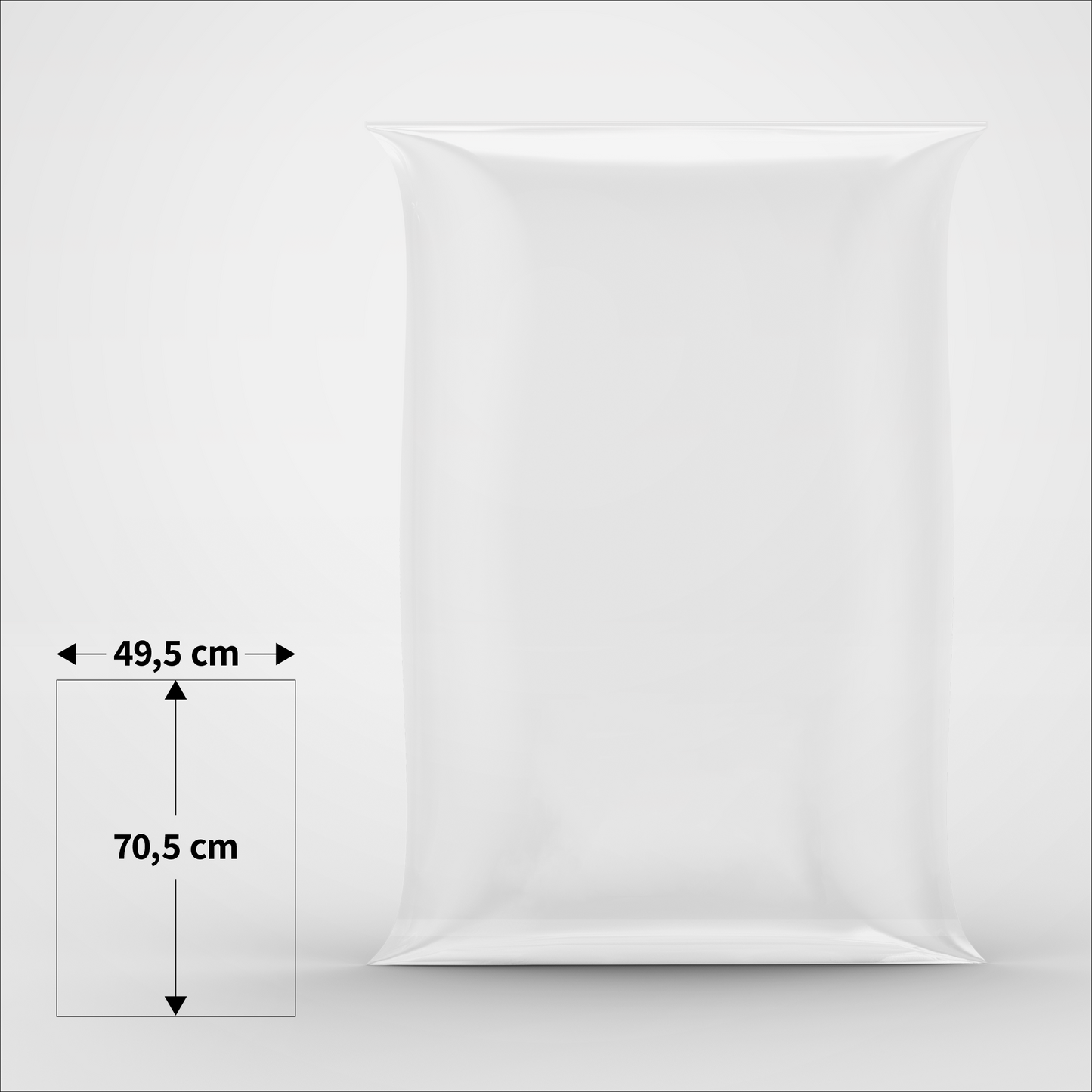 Cellofanposer - 49,5 x 70,5 cm - Pakke med 100 stk.