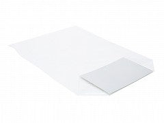 Krydsbundsposer med sølvfarvet karton indlagt i bunden, 12,5 x 8 x 38,5 cm