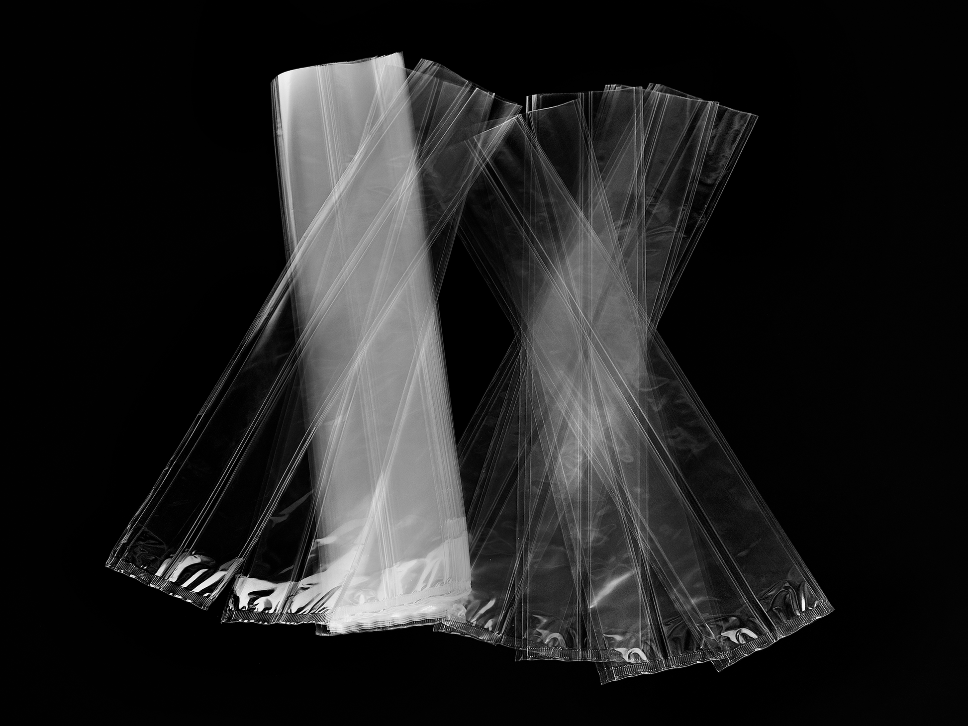 Diamantpose Cellofan LARGE med papbund - Ø21 x H60 cm