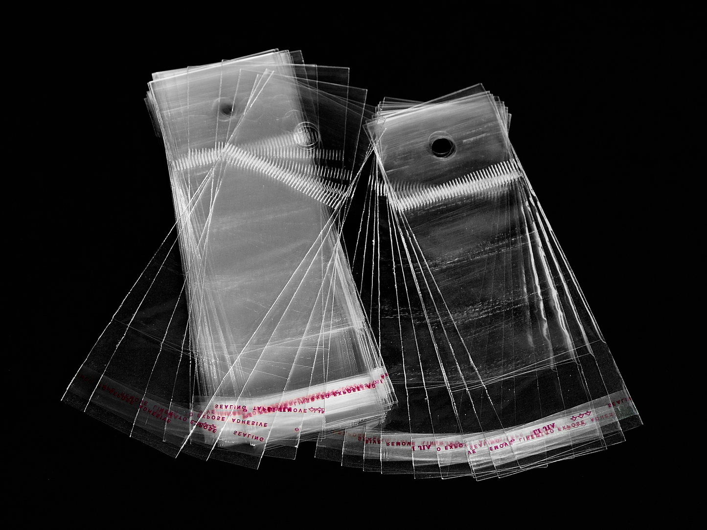 Cellofanposer med ophæng - 4 x 6 cm