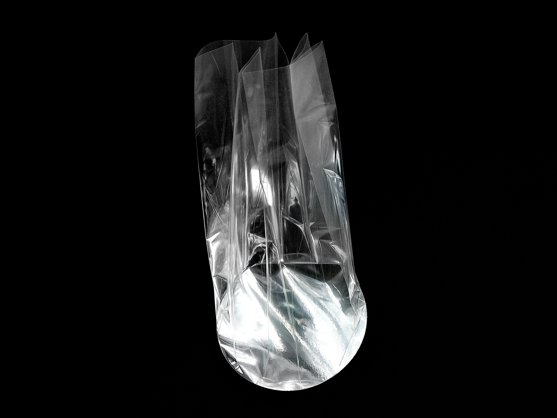 Diamantpose Cellofan MEDIUM med papbund - Ø16 x H50 cm