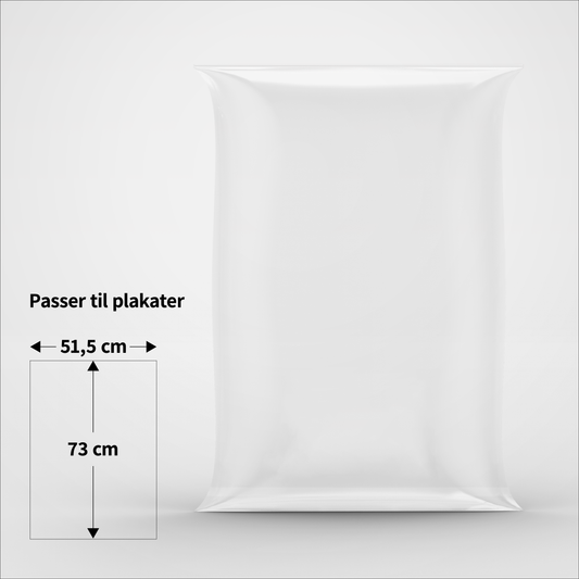 Cellofanposer - 51,5 x 73 cm - Pakke med 100 stk.