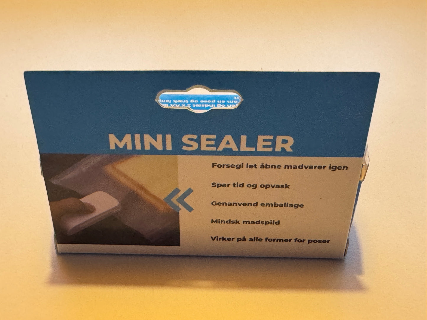 Poselukker - Mini Varmelukker - Cellofanposer. Poselukker æske bagside.
