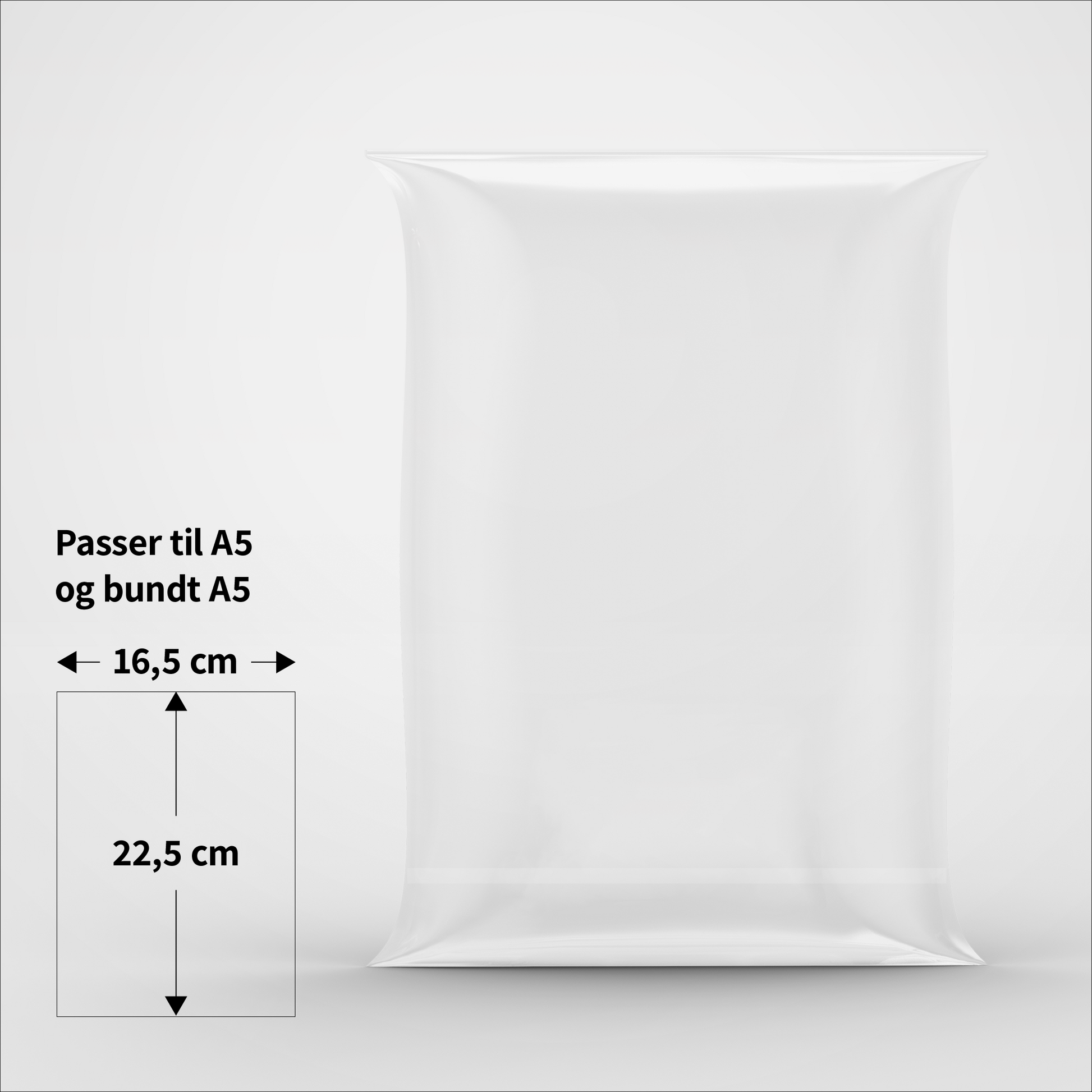 Cellofanposer - 16,5 x 22,5 cm - Pakke med 100 stk.