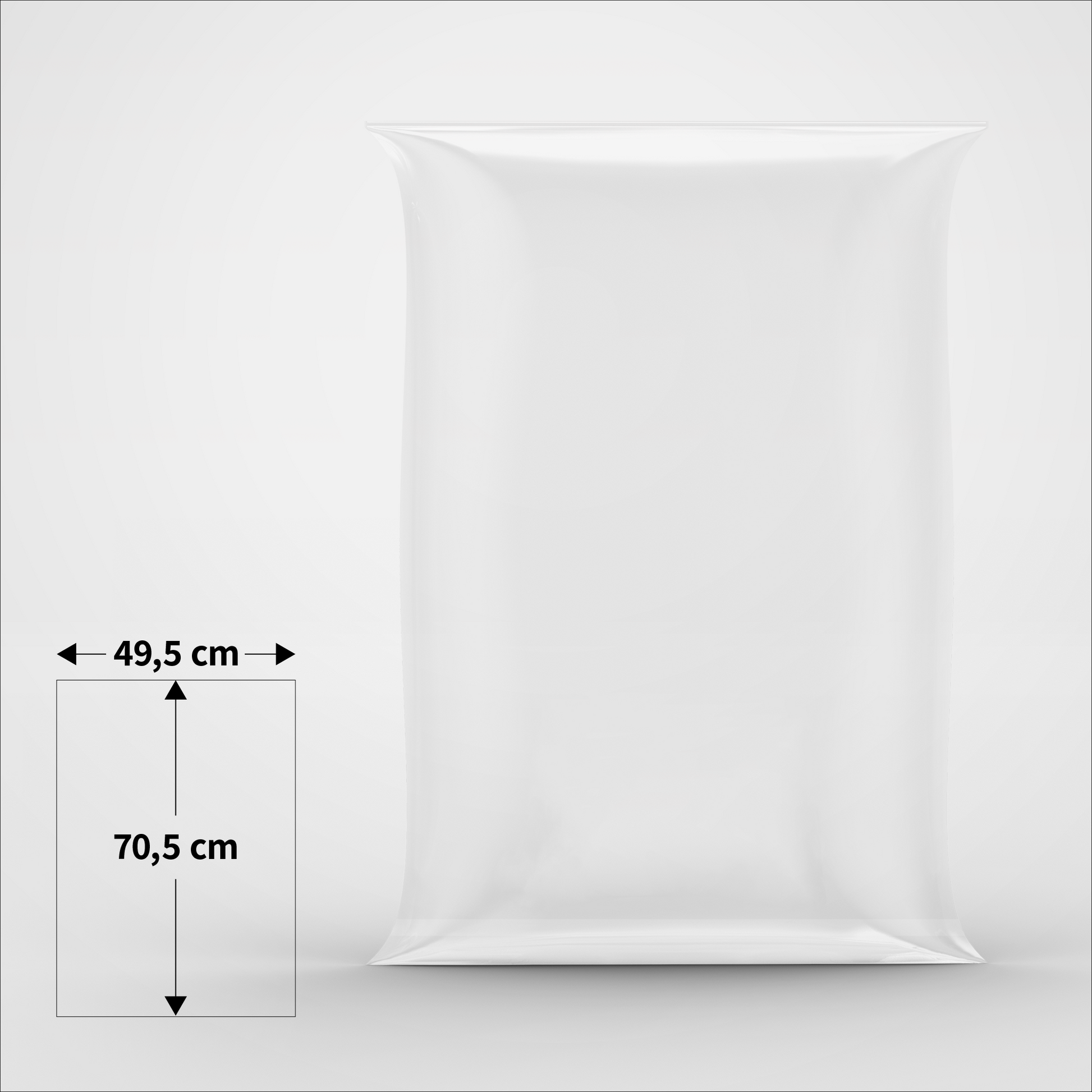Cellofanposer - 49,5 x 70,5 cm - Pakke med 100 stk.