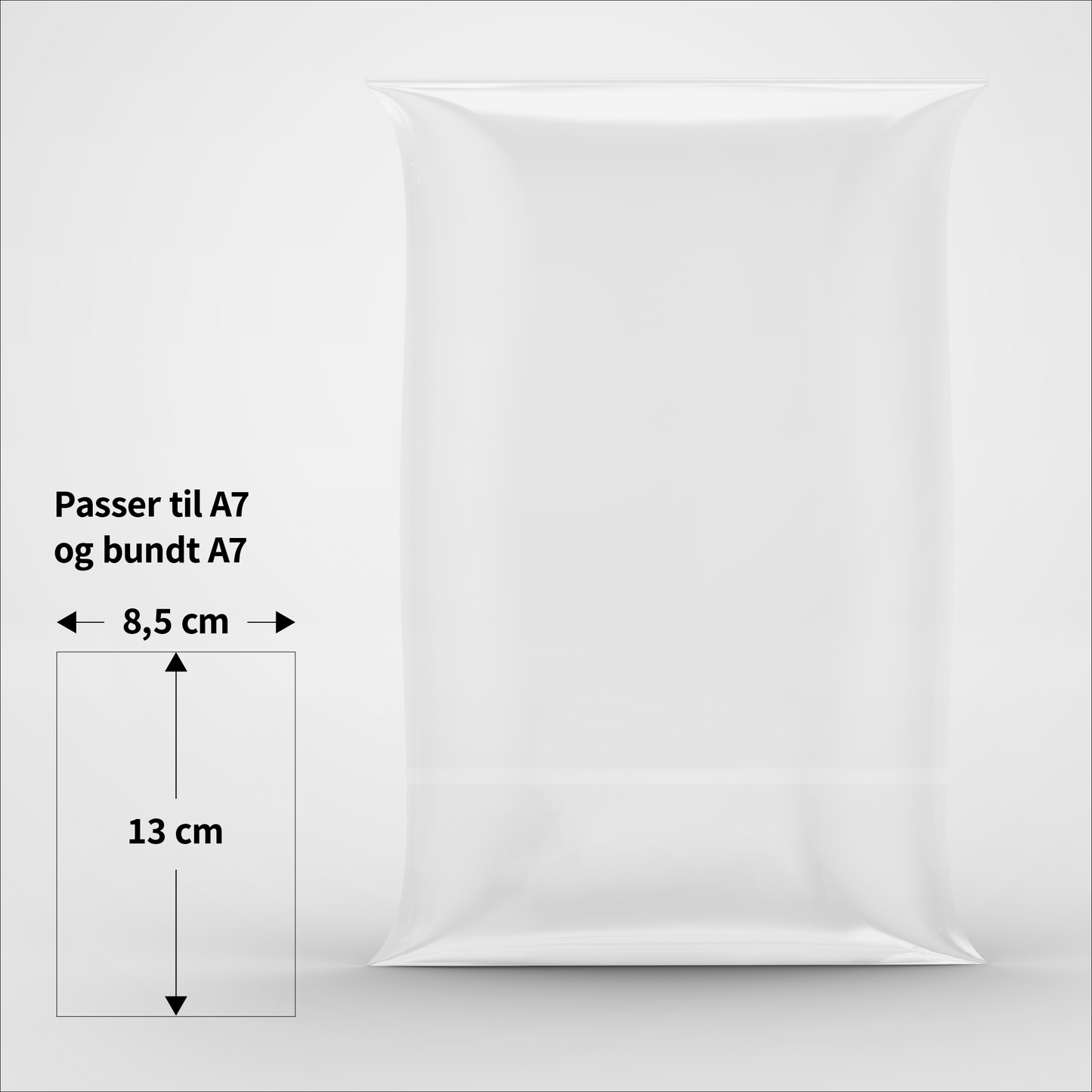 Cellofanposer - 8,5 x 13 cm - Pakke med 100 stk.