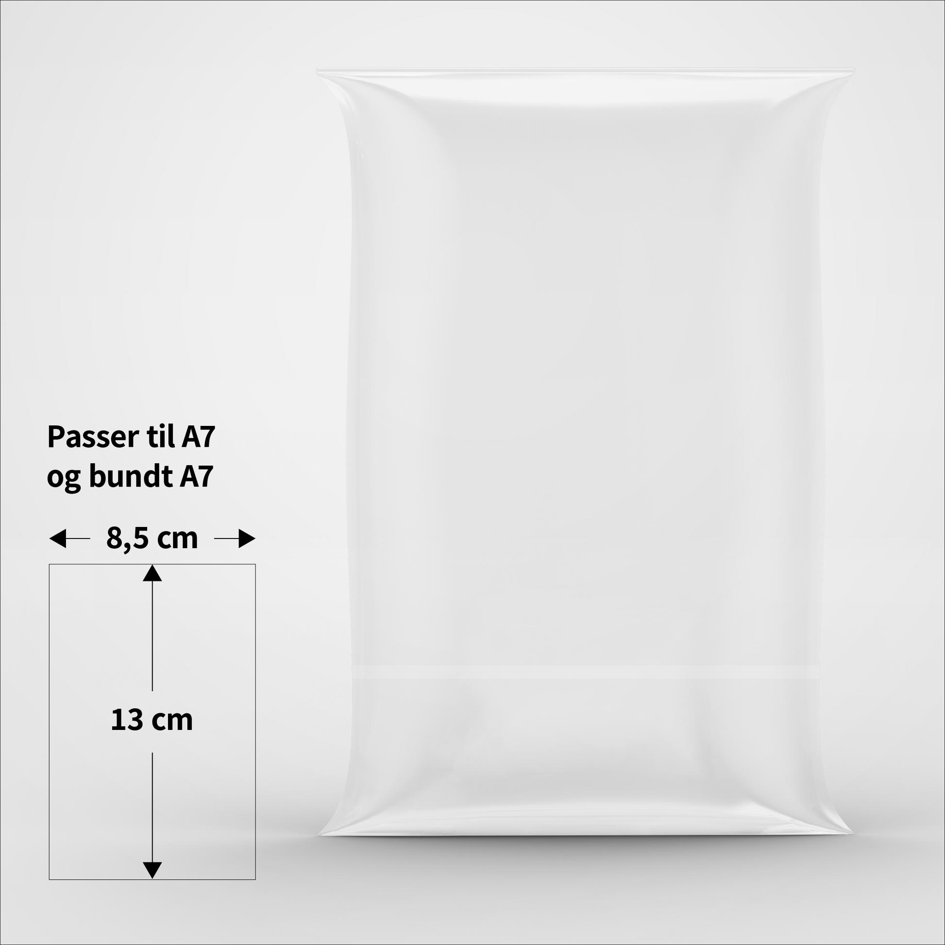 Cellofanposer - 8,5 x 13 cm - Pakke med 100 stk.